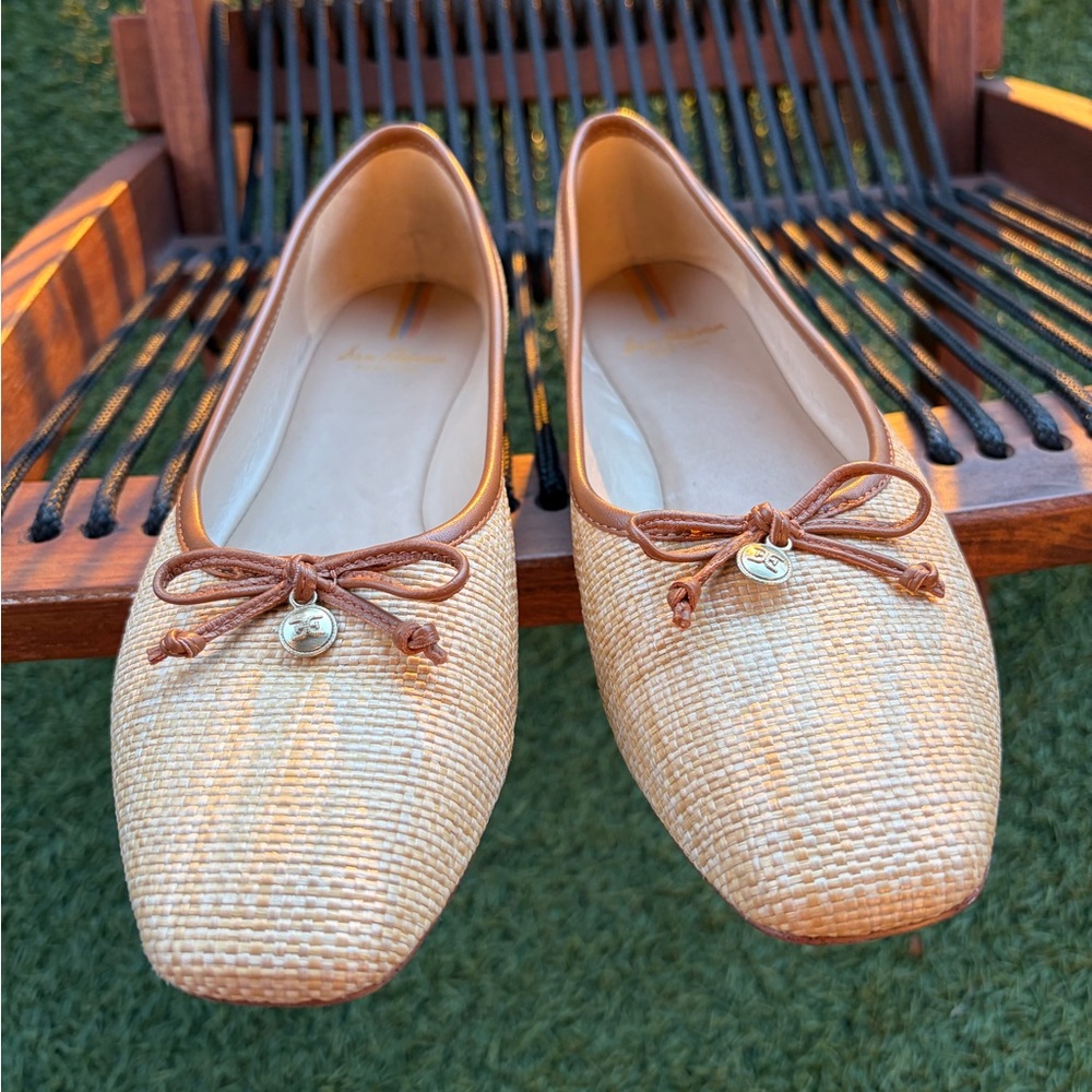 Sam Edelman Cream and Tan Loafers